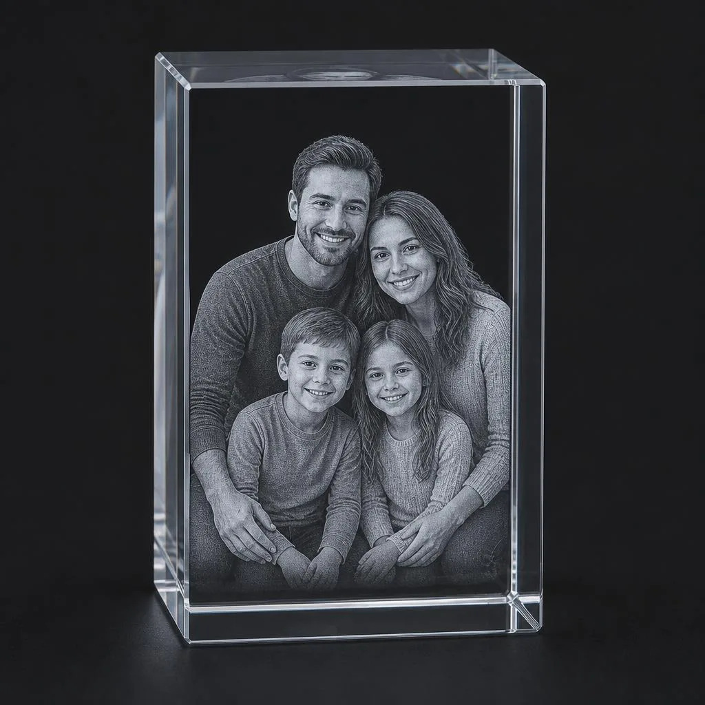 Vertical Photo Crystal — Portrait orientation
